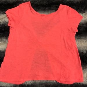 Coral, short sleeve shirt